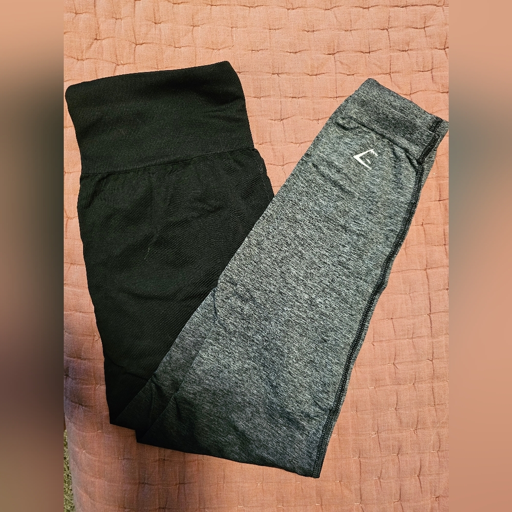 Gymshark Black-Gray ombre leggings Size Large